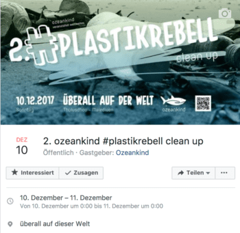 Facebook-Veranstaltung plastikrebell Ozeankind