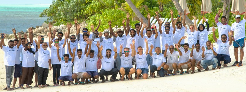 cleanup auf den Malediven